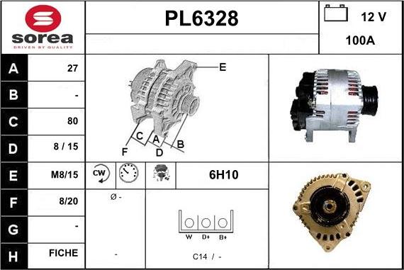 Sera PL6328 - Ģenerators autodraugiem.lv