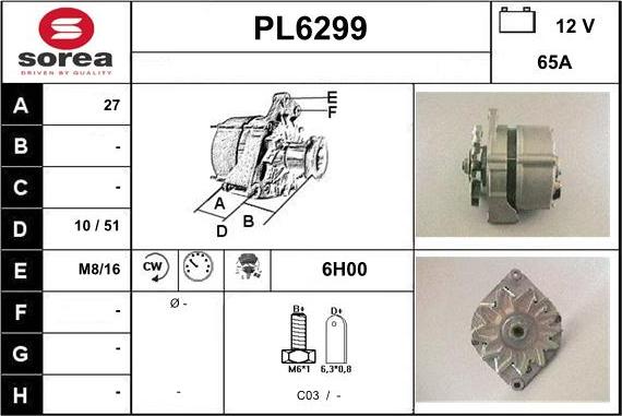 Sera PL6299 - Ģenerators autodraugiem.lv