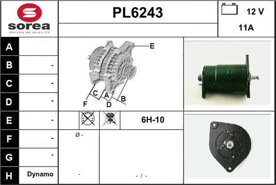 Sera PL6243 - Ģenerators autodraugiem.lv