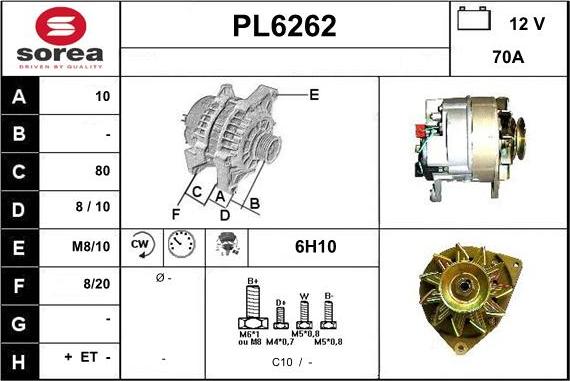 Sera PL6262 - Ģenerators autodraugiem.lv