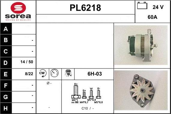 Sera PL6218 - Ģenerators autodraugiem.lv