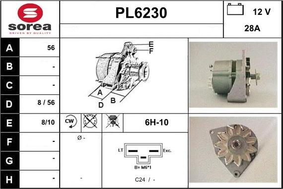 Sera PL6230 - Ģenerators autodraugiem.lv