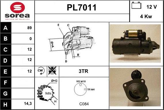 Sera PL7011 - Starteris autodraugiem.lv