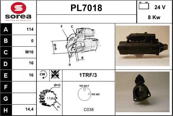 Sera PL7018 - Starteris autodraugiem.lv