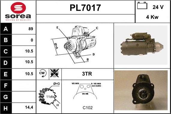 Sera PL7017 - Starteris autodraugiem.lv