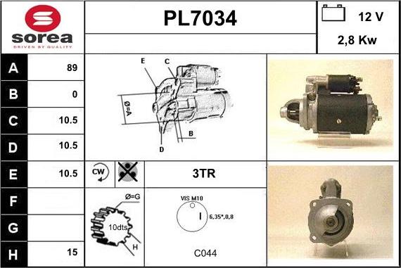 Sera PL7034 - Starteris autodraugiem.lv