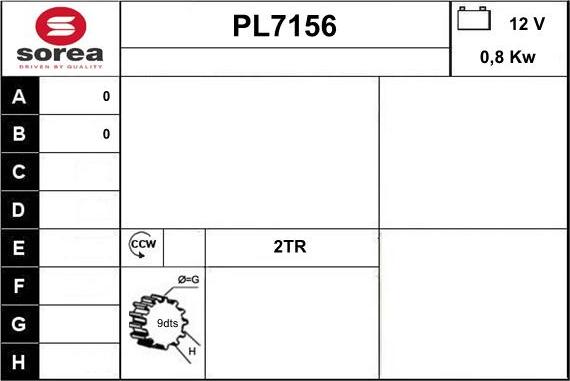 Sera PL7156 - Starteris autodraugiem.lv