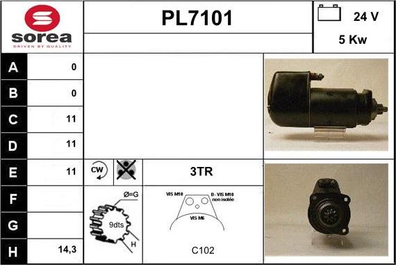 Sera PL7101 - Starteris autodraugiem.lv