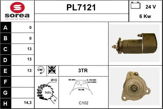 Sera PL7121 - Starteris autodraugiem.lv