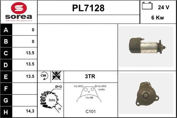 Sera PL7128 - Starteris autodraugiem.lv