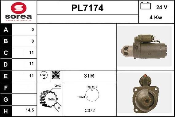 Sera PL7174 - Starteris autodraugiem.lv