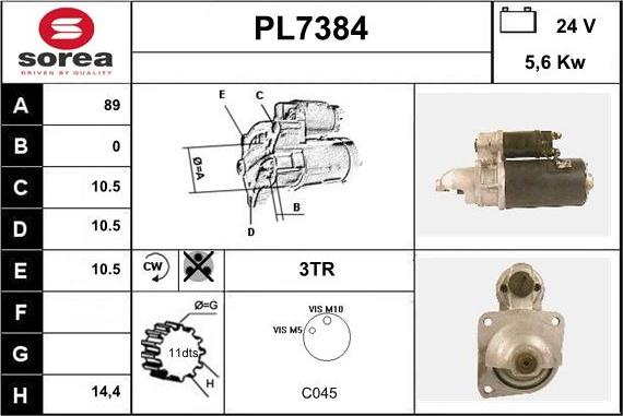 Sera PL7384 - Starteris autodraugiem.lv