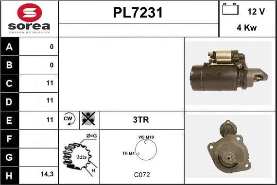 Sera PL7231 - Starteris autodraugiem.lv