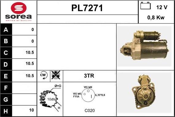 Sera PL7271 - Starteris autodraugiem.lv