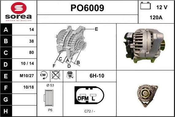 Sera PO6009 - Ģenerators autodraugiem.lv