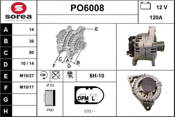 Sera PO6008 - Ģenerators autodraugiem.lv