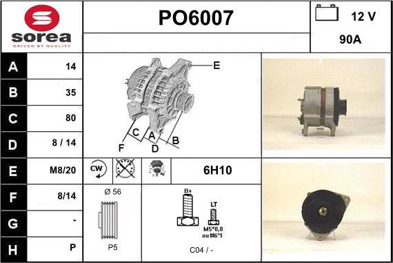 Sera PO6007 - Ģenerators autodraugiem.lv