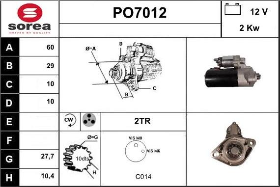 Sera PO7012 - Starteris autodraugiem.lv