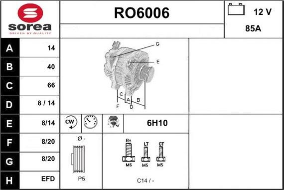 Sera RO6006 - Ģenerators autodraugiem.lv