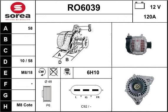 Sera RO6039 - Ģenerators autodraugiem.lv