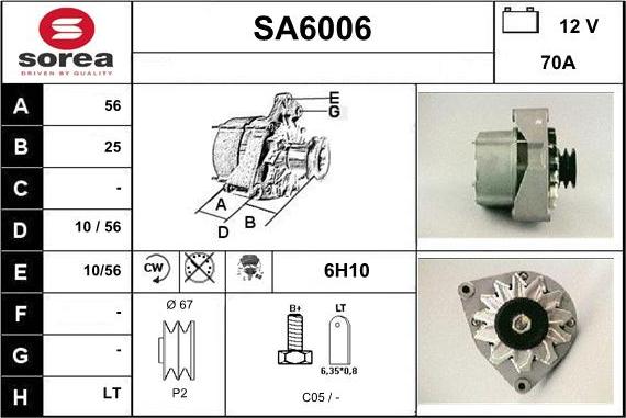 Sera SA6006 - Ģenerators autodraugiem.lv