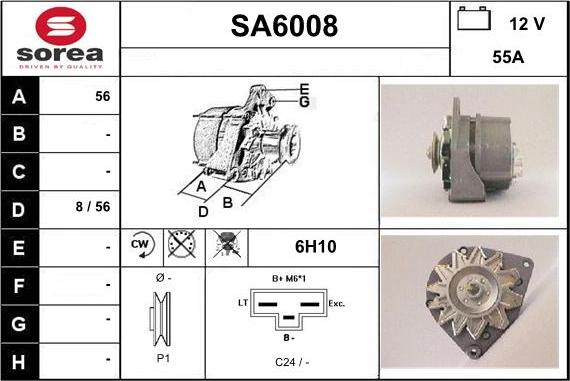 Sera SA6008 - Ģenerators autodraugiem.lv