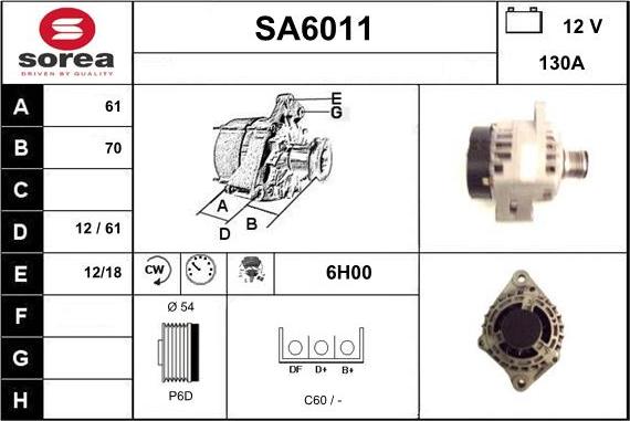 Sera SA6011 - Ģenerators autodraugiem.lv
