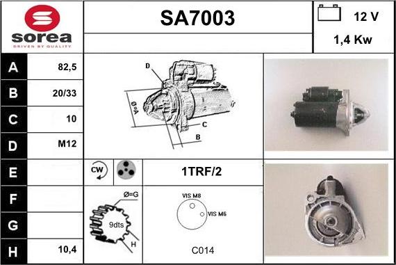 Sera SA7003 - Starteris autodraugiem.lv