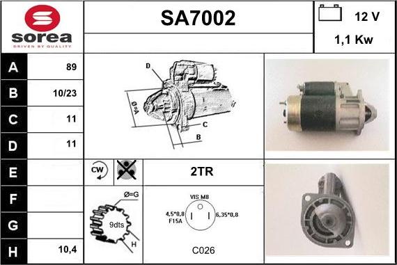 Sera SA7002 - Starteris autodraugiem.lv