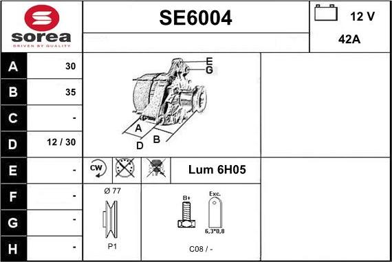 Sera SE6004 - Ģenerators autodraugiem.lv