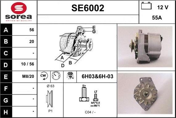 Sera SE6002 - Ģenerators autodraugiem.lv