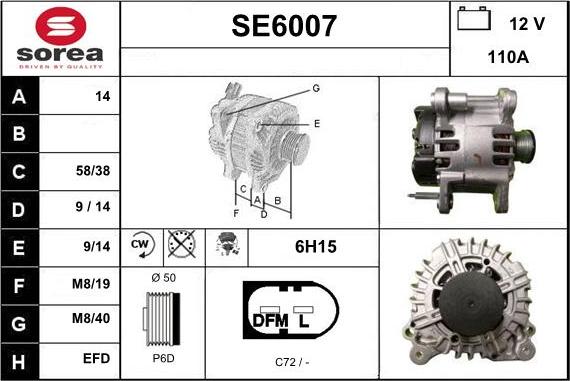 Sera SE6007 - Ģenerators autodraugiem.lv