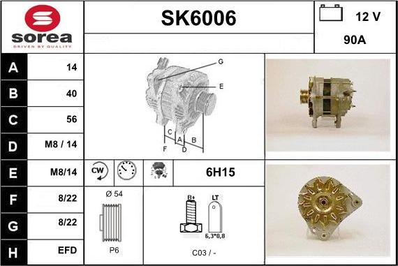 Sera SK6006 - Ģenerators autodraugiem.lv