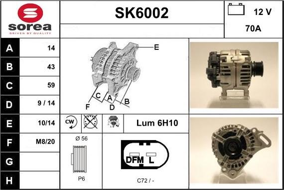 Sera SK6002 - Ģenerators autodraugiem.lv