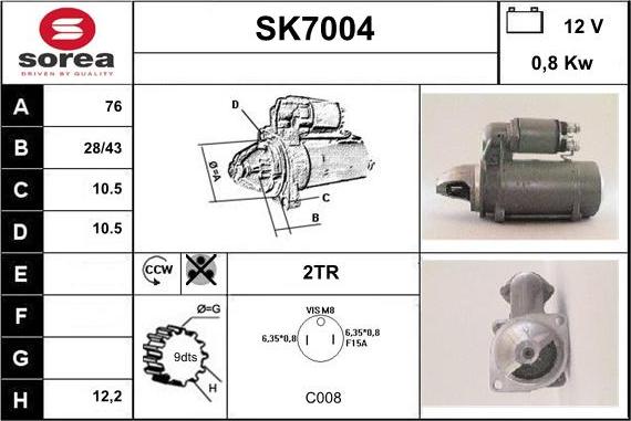 Sera SK7004 - Starteris autodraugiem.lv