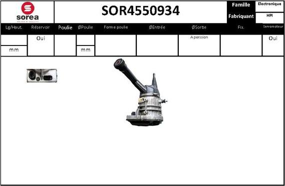 Sera SOR4550934 - Hidrosūknis, Stūres iekārta autodraugiem.lv