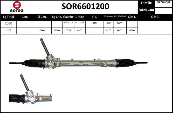 Sera SOR6601200 - Stūres mehānisms autodraugiem.lv