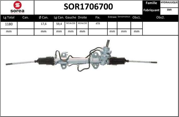 Sera SOR1706700 - Stūres mehānisms autodraugiem.lv