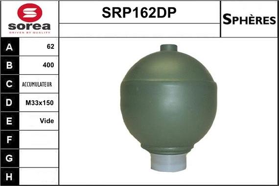 Sera SRP162DP - Hidroakumulators, Piekare / Amortizācija autodraugiem.lv