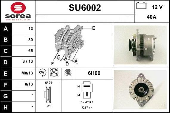 Sera SU6002 - Ģenerators autodraugiem.lv