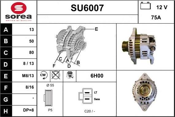 Sera SU6007 - Ģenerators autodraugiem.lv