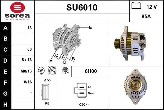 Sera SU6010 - Ģenerators autodraugiem.lv