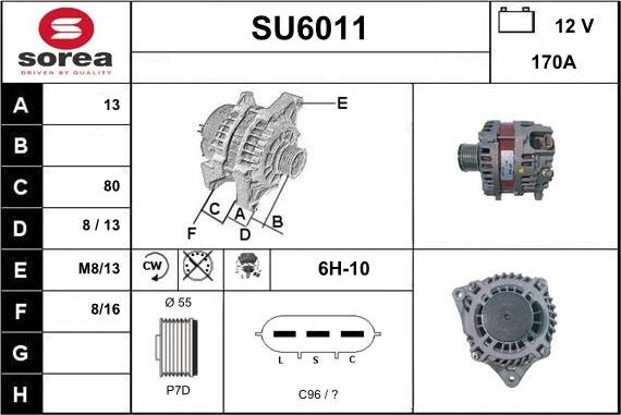 Sera SU6011 - Ģenerators autodraugiem.lv
