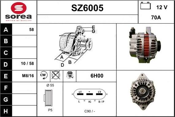 Sera SZ6005 - Ģenerators autodraugiem.lv