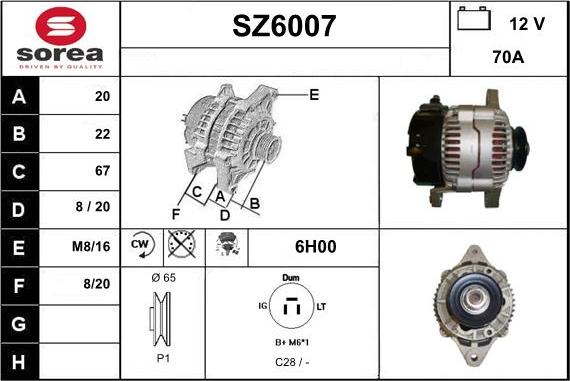 Sera SZ6007 - Ģenerators autodraugiem.lv