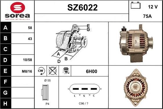 Sera SZ6022 - Ģenerators autodraugiem.lv