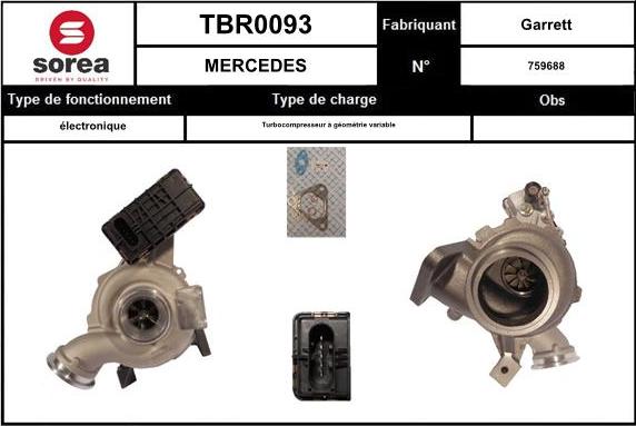 Sera TBR0093 - Kompresors, Turbopūte autodraugiem.lv