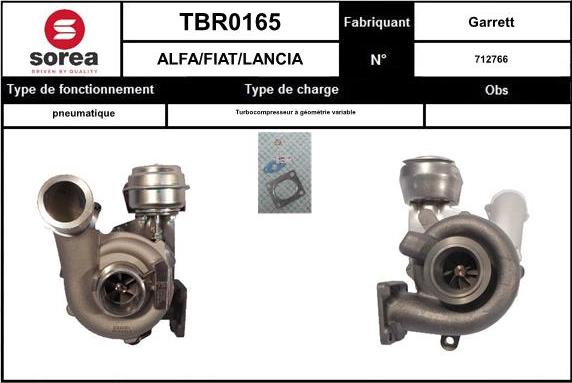 Sera TBR0165 - Kompresors, Turbopūte autodraugiem.lv