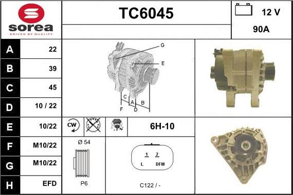 Sera TC6045 - Ģenerators autodraugiem.lv