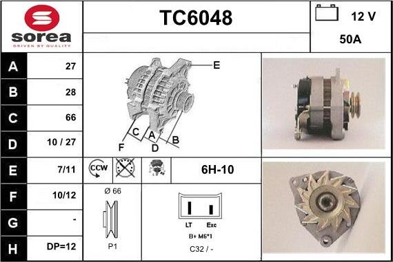 Sera TC6048 - Ģenerators autodraugiem.lv